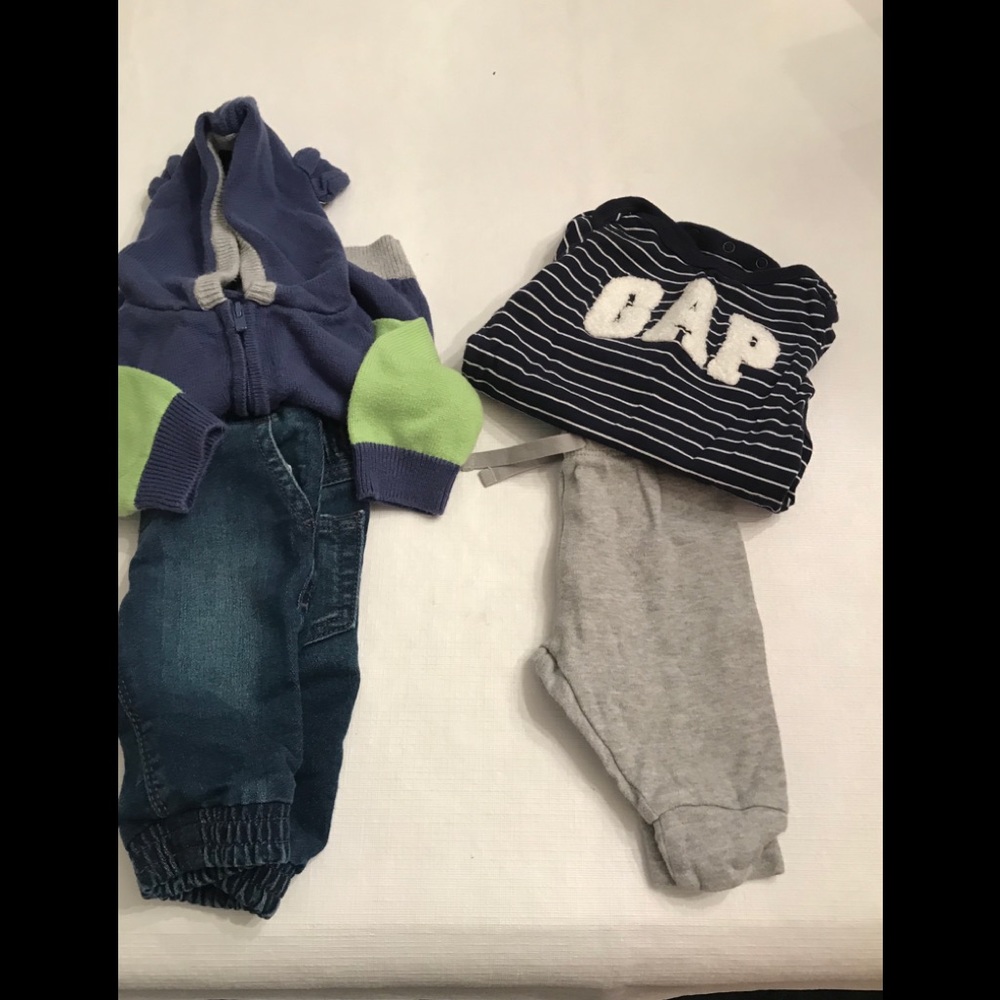 Two 0-3 month GAP infant outfits